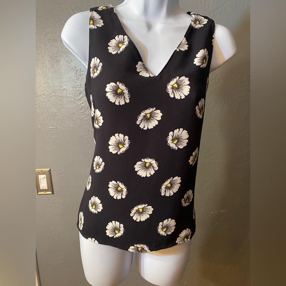 Ann Taylor Factory Floral Daisy Tank Top